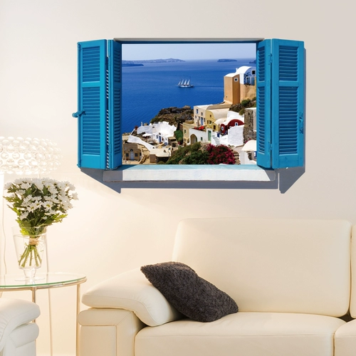 Настенные наклейки, реалистичный диван на стену, 3D