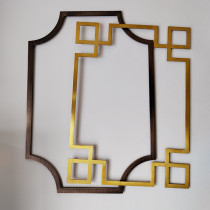 Stainless steel T-shaped frame seamless one-piece fully welded titanium wood door cabinet door background wall decorative seam pressure strip