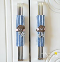 Fabric cabinet door handle gloves Drawer pull gloves thickened protection of children Anti-collision anti-bump cabinet cartoon handrail