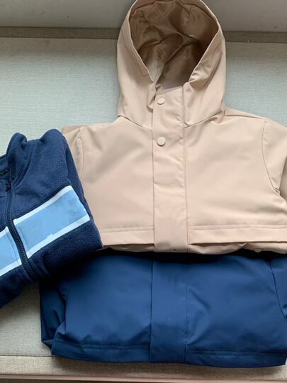 Xiaotongjia-24 New Windproof and Rainproof Skiing Winter 2-Piece Set Detachable Jacket with Fleece Lining for Warmth