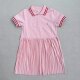 French-Style Summer New College-Style Elegant Short-Sleeve Dress for Older Girls, Pleated Skirt, High-Quality Casual Fashion