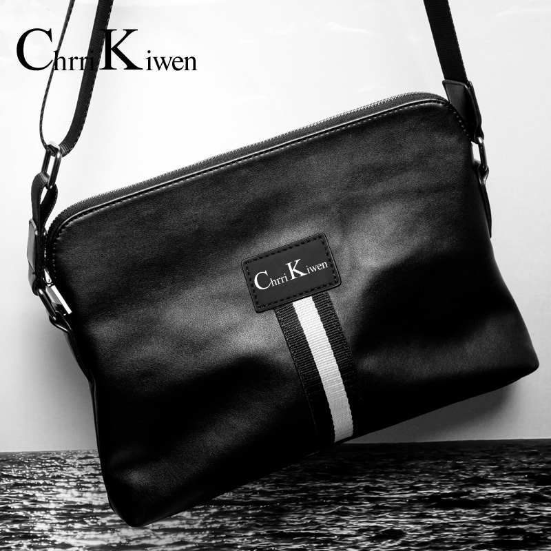 Chrri Kiwen shoulder bag men's casual tide Bag Men's crossbody bag Korean version small bag leather bag