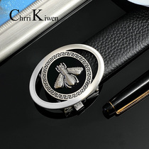 Chrrikiwen belt male leather head layer pure cow leather automatic buckle mens belt young personality wave pants strap