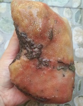 Ning Qiang Coral Jade Fossil Snowflake Grain small Chrysanthemum Veins Red yellow white grain veins original stone chided stone engraving material 3L