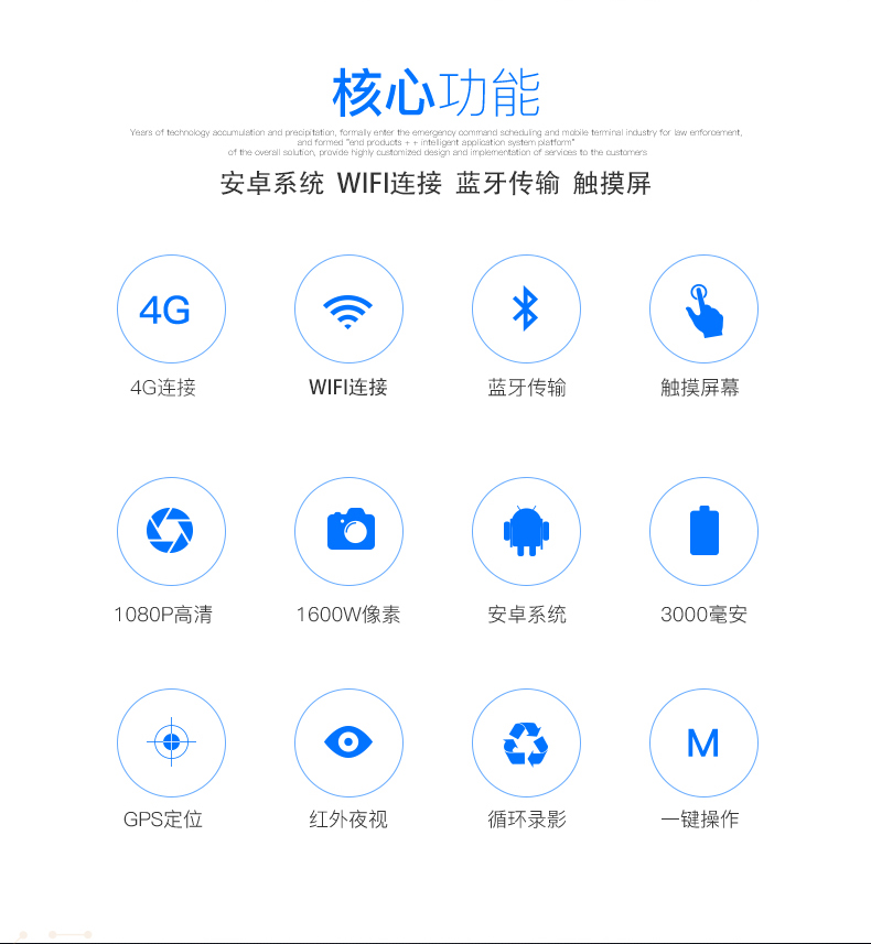 执法1号G6记录仪4G无线实时传输监控连接wifi保安巡视摄像机器议