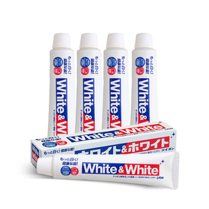 官方正品日本松本清 狮王WHITE&WHITE清新口气美白牙膏150g*6支