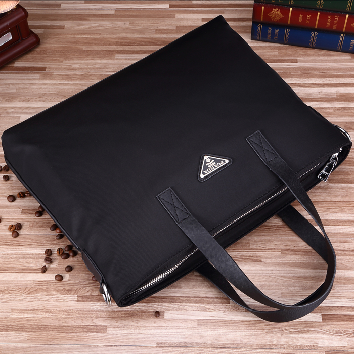 Summer men's Oxford cloth portable briefcase computer bag simple casual horizontal business trendy fashion texture bag
