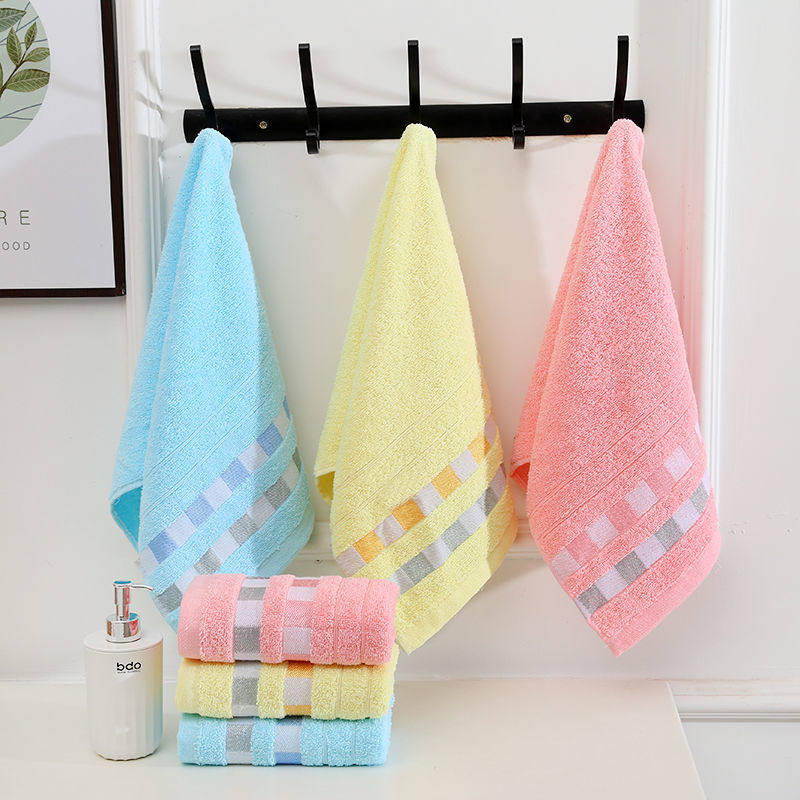Cotton thickening large towel 100g face square face towel special marriage back to the Liyu Baby Environmental towel light color