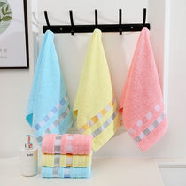 Cotton thickening large towel 100g face square face towel special marriage back to the Liyu Baby Environmental towel light color
