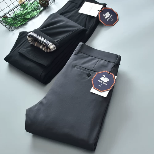 Ветрозащитные водонепроницаемые бархатные демисезонные утепленные штаны с пухом, гусиный пух