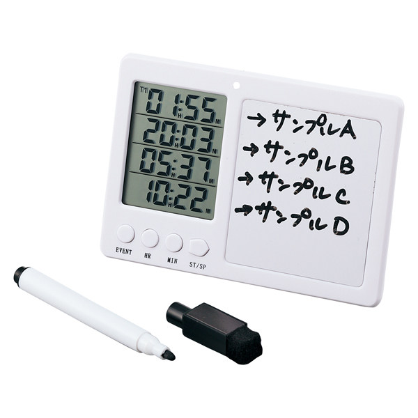 Azovone Quadruple Timer (with whiteboard) 3-6025-01 4 independent timers