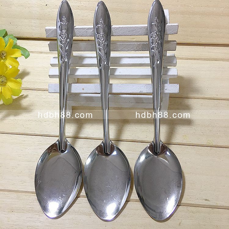 Pure Steel Small Pointed Spoon Soup Spoon Stainless Steel Small Spoon Stir Spoon Sweet Spoons Ice Cream Spoon RMBone RMBtwo Shop Source