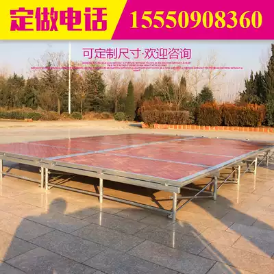 Wedding folding mobile stage shelf simple adjustable pole activity fast assembly indoor performance steel T