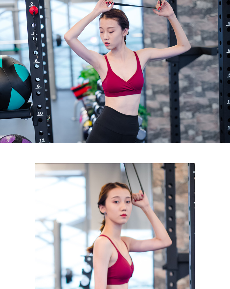 Đồ lót thể thao không vòng thép chống sốc chống sốc treo áo vest tập thể dục làm đẹp lưng áo ngực yoga nữ áo tank top gym