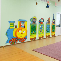 Kindergarten wall puzzle game wall toys on the wall of toys children early teaching wood cognition enlightenment high quality wall teaching tools