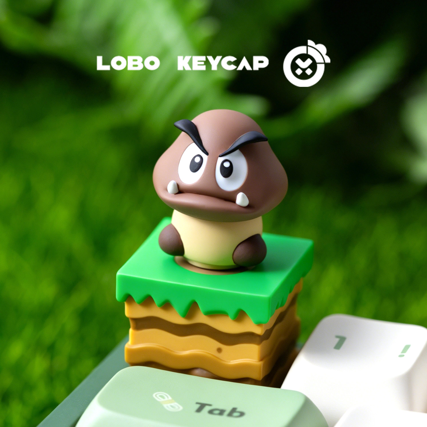 Super Mario Rotating Artisan Resin Keycap all variants lifestyle