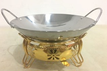 Alcohol hot pot stove Dry boiler Alcohol stove pot Tsai Ming furnace Small hot pot thick stainless steel pot gold furnace