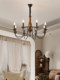 American Retro Chandelier, Living Room Main Light, Bedroom, Dining Room, Study Light, Country Style B&B, Medieval Creative Candlestick Lamps