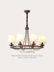 American Retro Living Room Chandelier, French Mid-Century Master Bedroom Room Dining Room Lamp, Creative Designer Country Style Lighting Fixtures