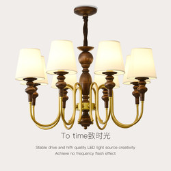 American Retro Chandelier, Living Room Main Light, Master Bedroom, Dining Room, Study Room Light, French Mid-Century Style, High-End Feel, Homestay Lighting Fixtures