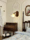 American Retro Wall Lamp Bedroom Bedside Lamp Vintage Melard Living Room Background Wall Decoration Flower Glass Lamp New Model