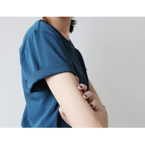 Warmo 3-color double-sided mercerized cotton CHAO grade comfortable white simple round neck short-sleeved knitted T-shirt womens top