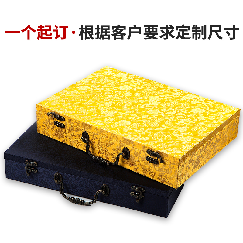 Genealogy Calligraphy Packaging Character Painting Box Scroll Containing Collection Silo Box Custom Calligraphy And Painting Moisture Protection Anti-Insect Genealogy