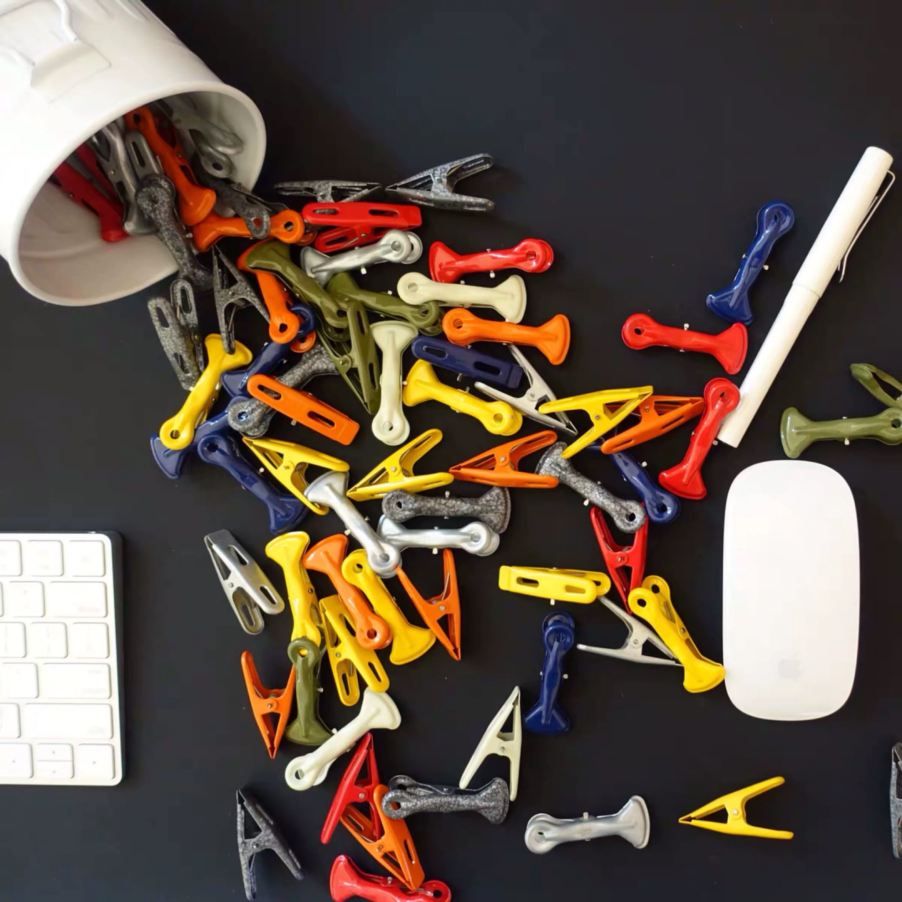 (Kobayashi) Japan Dulton Clip Stationery Clip Bill Clip Data Clip Retro Metal Clip