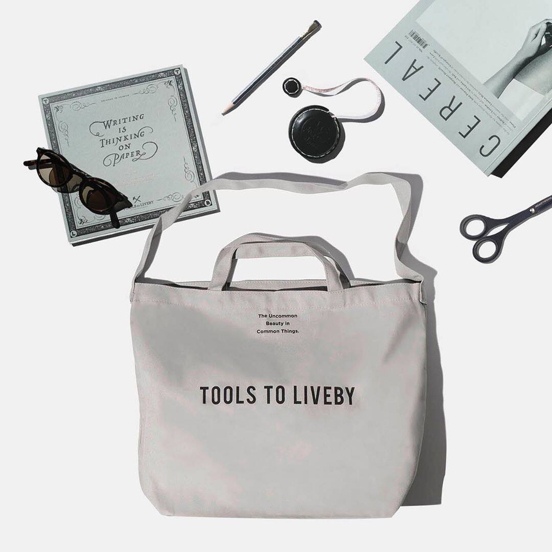 (Kobayashi) Spot worship stationery TOOLS to LIVEBY new canvas bag