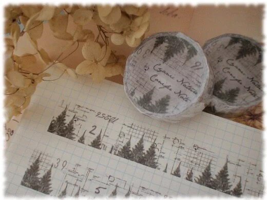 (Xiao Lin a few) Japanese Cyanic Nature retro adhesive tape split up