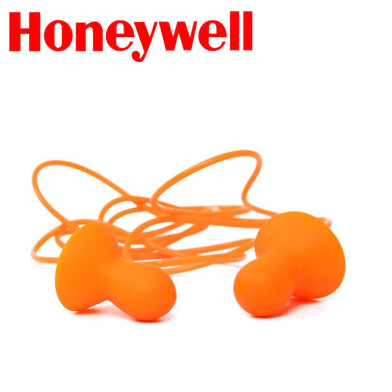 HoneywellQD-30 Soundproof Earplugs Work Learning Swimming Waterproof With Wire Silicone Noise Reduction Washable