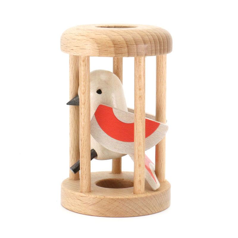 Настольная игра owl in cage 笼中之鸟笼中取物孔明锁智力益智解谜玩具木质猫头鹰