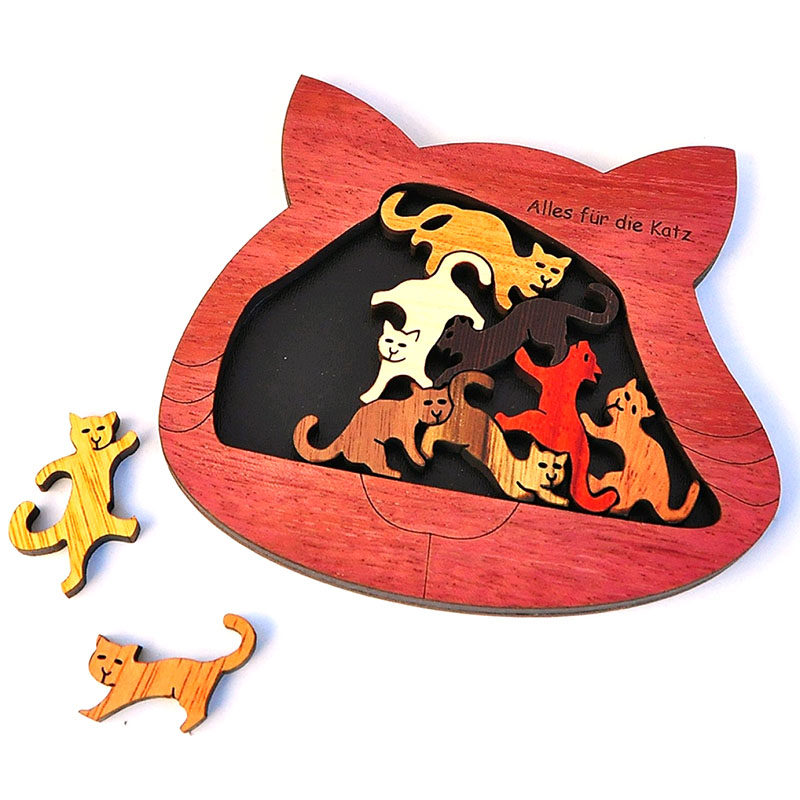 товар из китая constantin 康斯坦丁 alles für die katz 一切为了猫咪木质拼图