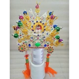 Буддийские принадлежности на Тайване, традиционная ива южного Фудзиана, двухцерорная императорская шляпа, крупный император Вэнь Гуан Чженву Император Главный Корона