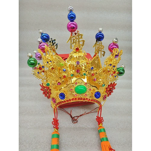 Буддийские принадлежности на Тайване, традиционная шелковая шляпа Гуаньина, пять шляп Будды, Корона Будды Бодхисаттва Бодхисаттва