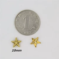10 мм золотые 5 когтей (100 штук)