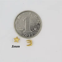 5 мм золотые 5 когтей (100 штук)