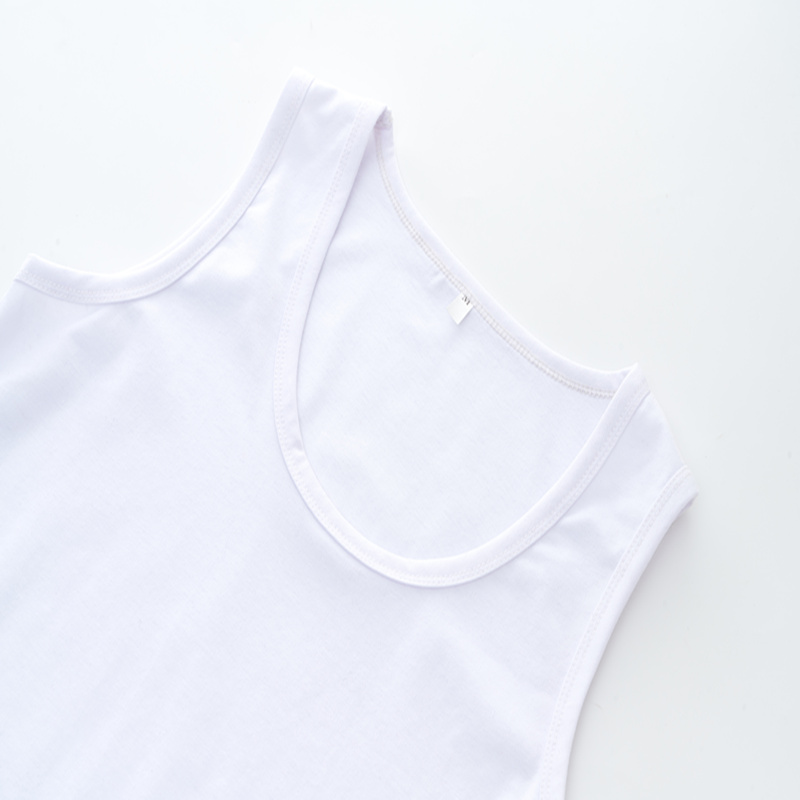 Mùa hè không tay áo thun rộng mặc thể dục bóng rổ thể thao cotton trắng vest nam xu hướng thương hiệu hip-hop cá tính - Áo vest cotton áo khoác mùa đông nam hàn quốc
