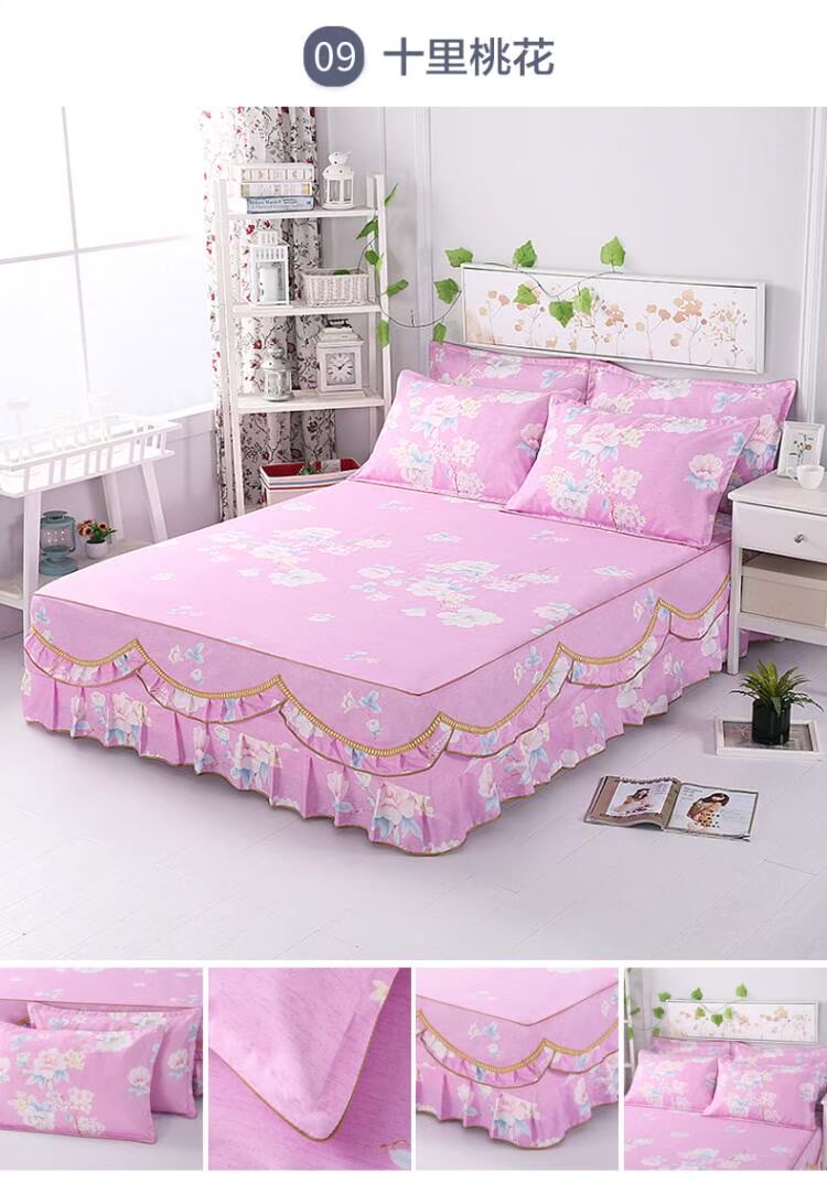 2019 mới trải giường ngủ váy đơn mảnh trải giường loại váy chống bụi châu Âu 2 m đôi giường bao gồm ba mảnh đặt - Váy Petti váy giường