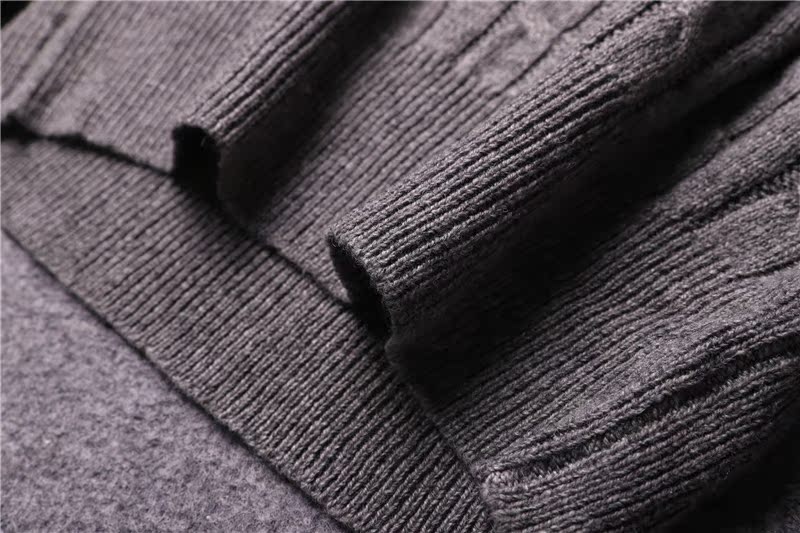 Mao bò cashmere! Hiệu ứng ấm áp là siêu tốt! Mùa thu đông mùa đông thời trang nam mới đơn giản Tóc len màu đơn giản quân áo nam hàng hiệu