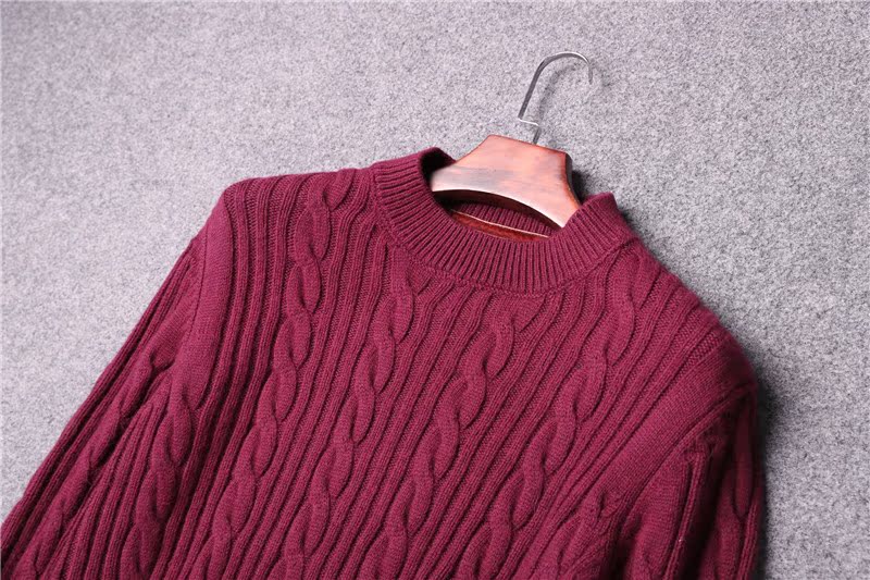 Ngông cuồng! Pha trộn cashmere! Mùa thu đông 2018 nam mới thời trang áo len giản dị áo len quân áo nam hàng hiệu