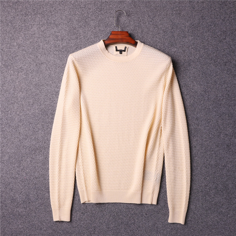 Ngông cuồng! 50% lụa + 10% cashmere + 40% cotton mùa thu và mùa đông nam giản dị áo len cổ tròn blazer nam