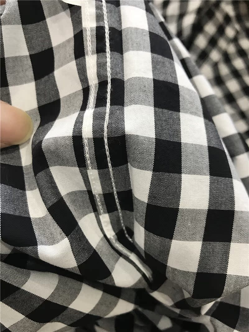 Công ty XX hàng! Đừng bỏ lỡ nó! Mùa thu mới nam kinh doanh giản dị cotton áo sơ mi kẻ sọc dài tay áo sơ mi trắng tay ngắn