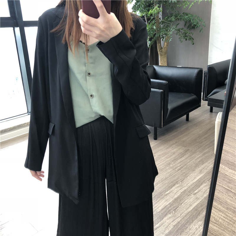 Mặc lĩnh vực khí đốt của riêng bạn! Đề nghị tất cả mọi người! Phong cách đi lại đơn giản, một nút, voan, phù hợp với kiểu dáng đẹp quần áo đẹp nữ