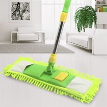 Jinteng flat mop thick rod flat mop flat mop wooden floor mop rotating dust push flat mop