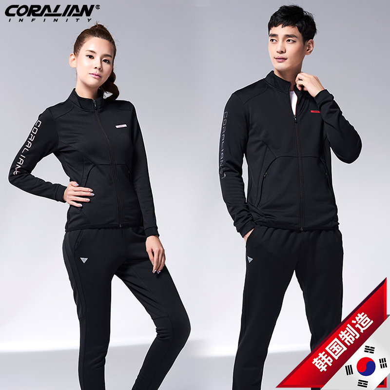Leanbadminton Badminton Suit Women's Korea Import Long Sleeve Fashion Heurisian Speed Dry Spring Autumn Collar Men's Sports Jacket