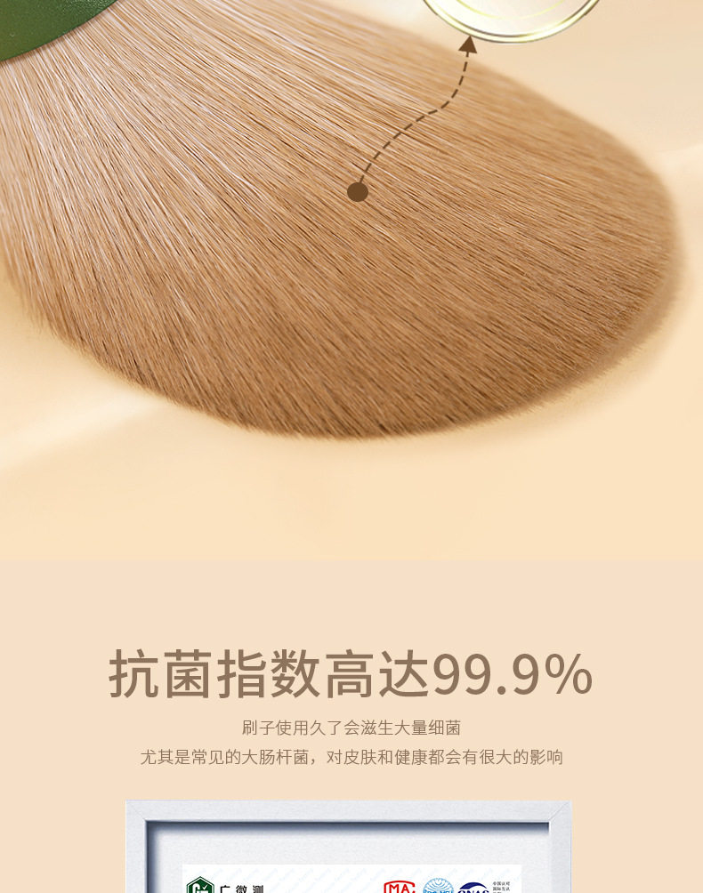 魅丝蔻 青萝化妆刷套装10支装【抗菌丝刷毛 一套搞定精致妆容】