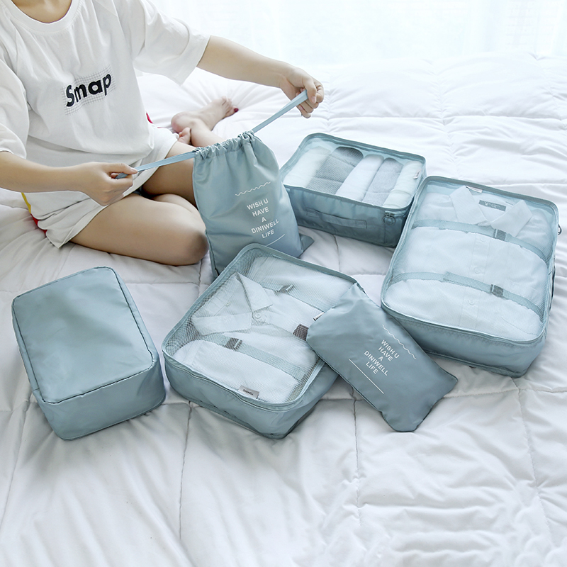 Travel storage bag luggage organizer bag clothing storage bag drawstring bag underwear sealed bag set