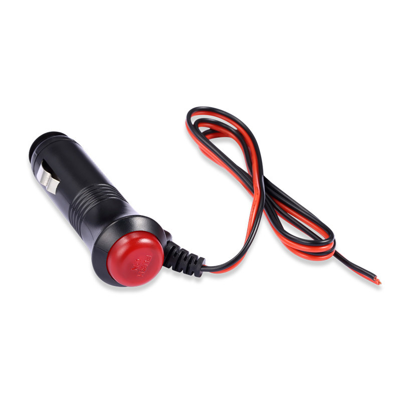 Car cigarette lighter extension cord lengthened power cord 12v24v with switch plug modified 1 3 5 m multi-function