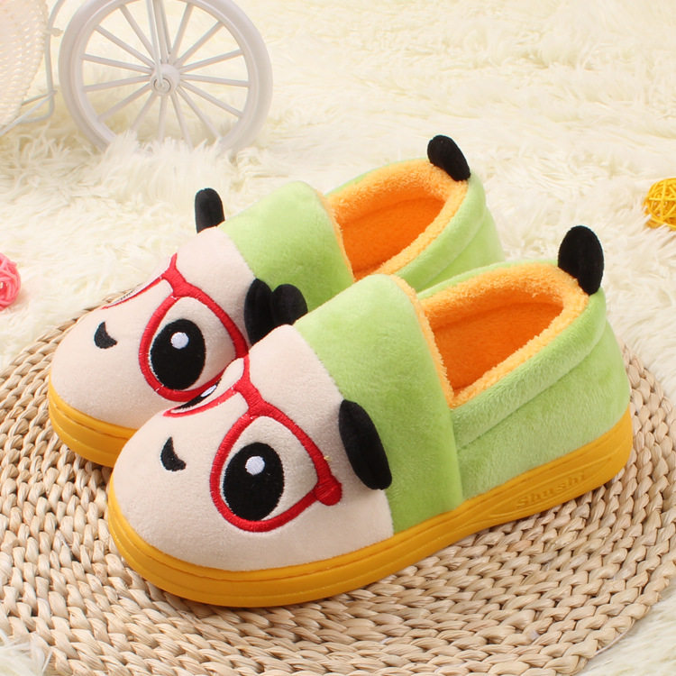 Pantoufles enfants en suède pour hiver - semelle EVA - Ref 1010692 Image 12